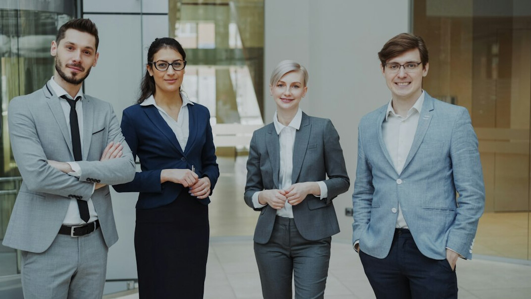 business professionals in training