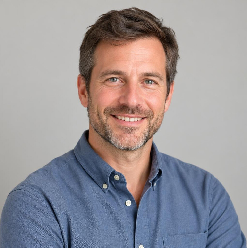 Portrait of a man with a friendly smile